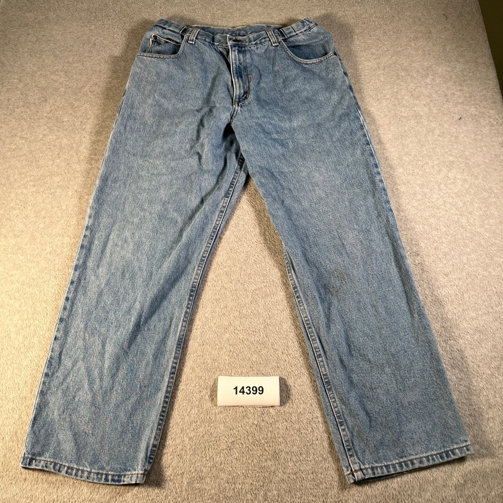 Vtg L.L.Bean Straight Leg Jeans Mens 31x28 Blue Denim Medium Wash Regular Fit